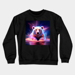 Glowing Polar Bear Crewneck Sweatshirt